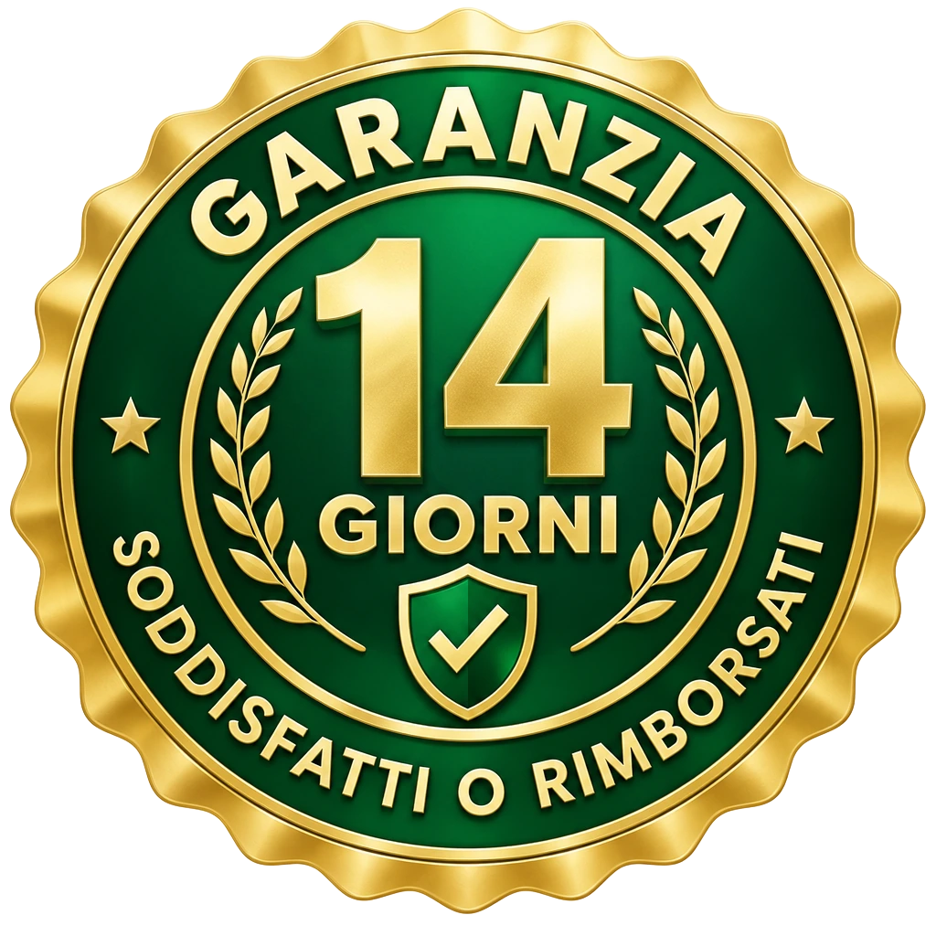 Garanzia soddisfatti o rimborsati entro 14 giorni
