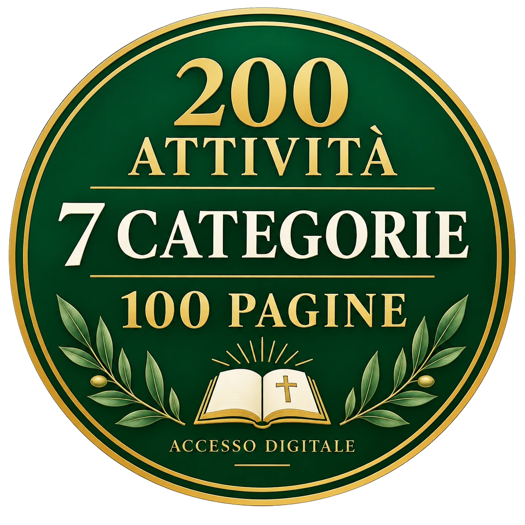 200 attività, 7 categorie, 100 pagine e accesso digitale